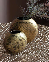 Boston Bevelled Vase in Gold