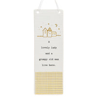 Rectangle Thoughtful Words Ceramic Plaque