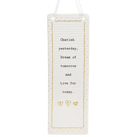 Rectangle Thoughtful Words Ceramic Plaque