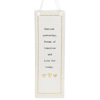 Rectangle Thoughtful Words Ceramic Plaque