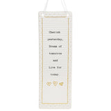 Rectangle Thoughtful Words Ceramic Plaque