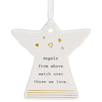 Angel Thoughtful Words Ceramic Plaques