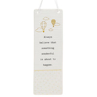 Rectangle Thoughtful Words Ceramic Plaque