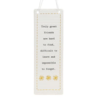 Rectangle Thoughtful Words Ceramic Plaque