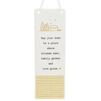 Rectangle Thoughtful Words Ceramic Plaque