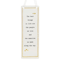 Rectangle Thoughtful Words Ceramic Plaque