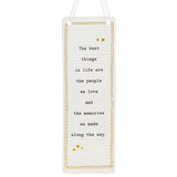 Rectangle Thoughtful Words Ceramic Plaque