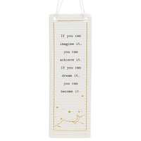 Rectangle Thoughtful Words Ceramic Plaque