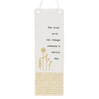 Rectangle Thoughtful Words Ceramic Plaque