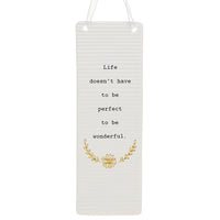 Rectangle Thoughtful Words Ceramic Plaque