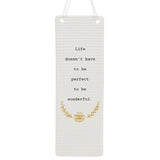 Rectangle Thoughtful Words Ceramic Plaque